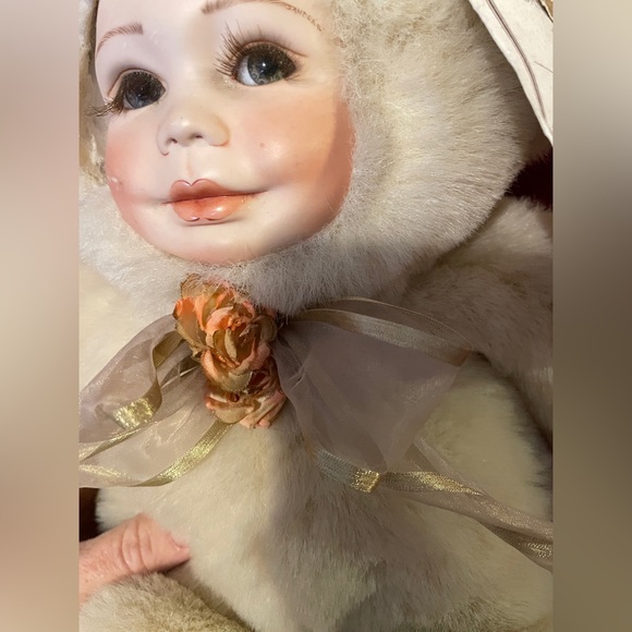 Vintage Rare Sandra William Creation Porcelain Plush “Teddy Bear”, 1992, Candice - Picture 9 of 12